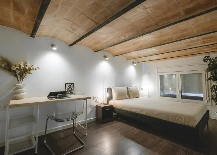 Chic Poble Nou Loft Terrace & Close To The شقة