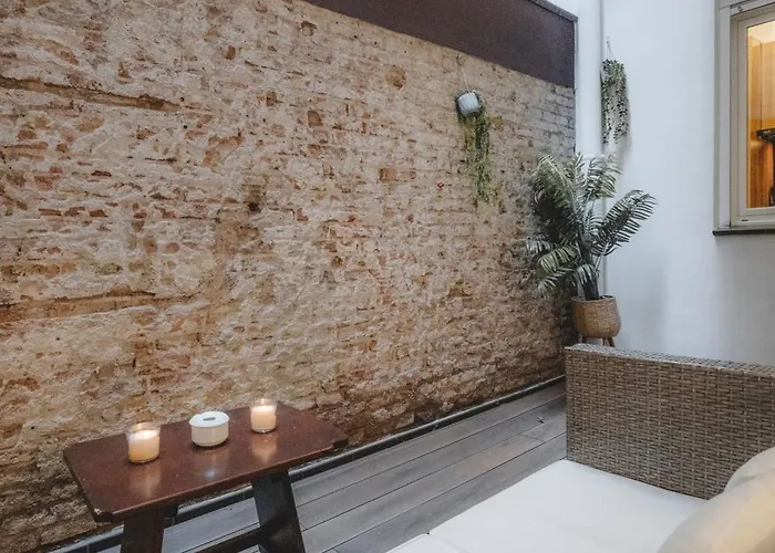 شقة Chic Poble Nou Loft Terrace & Close To The